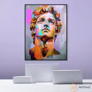 Cuadros artísticos para sala — David Vivo pop art en lienzo ArtVivo
