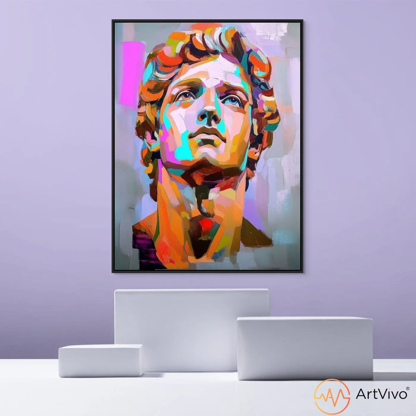Cuadros artísticos para sala — David Vivo pop art en lienzo ArtVivo