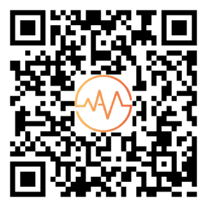 Código QR para ver Azul Sereno | Cuadro Decorativo Animado en tu espacio