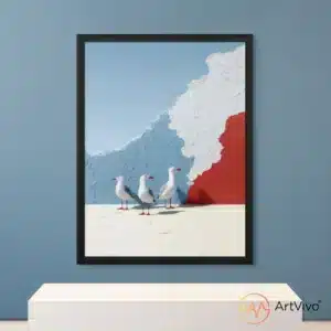 Tarde en la Costa | Cuadro Decorativo Animado