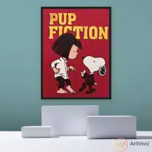 Cuadro pop art retro Pup Fiction ArtVivo
