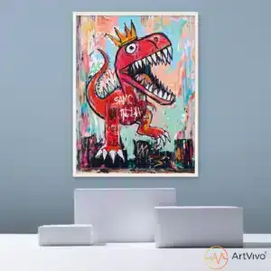 Cuadro de dinosaurio Street Rex ArtVivo