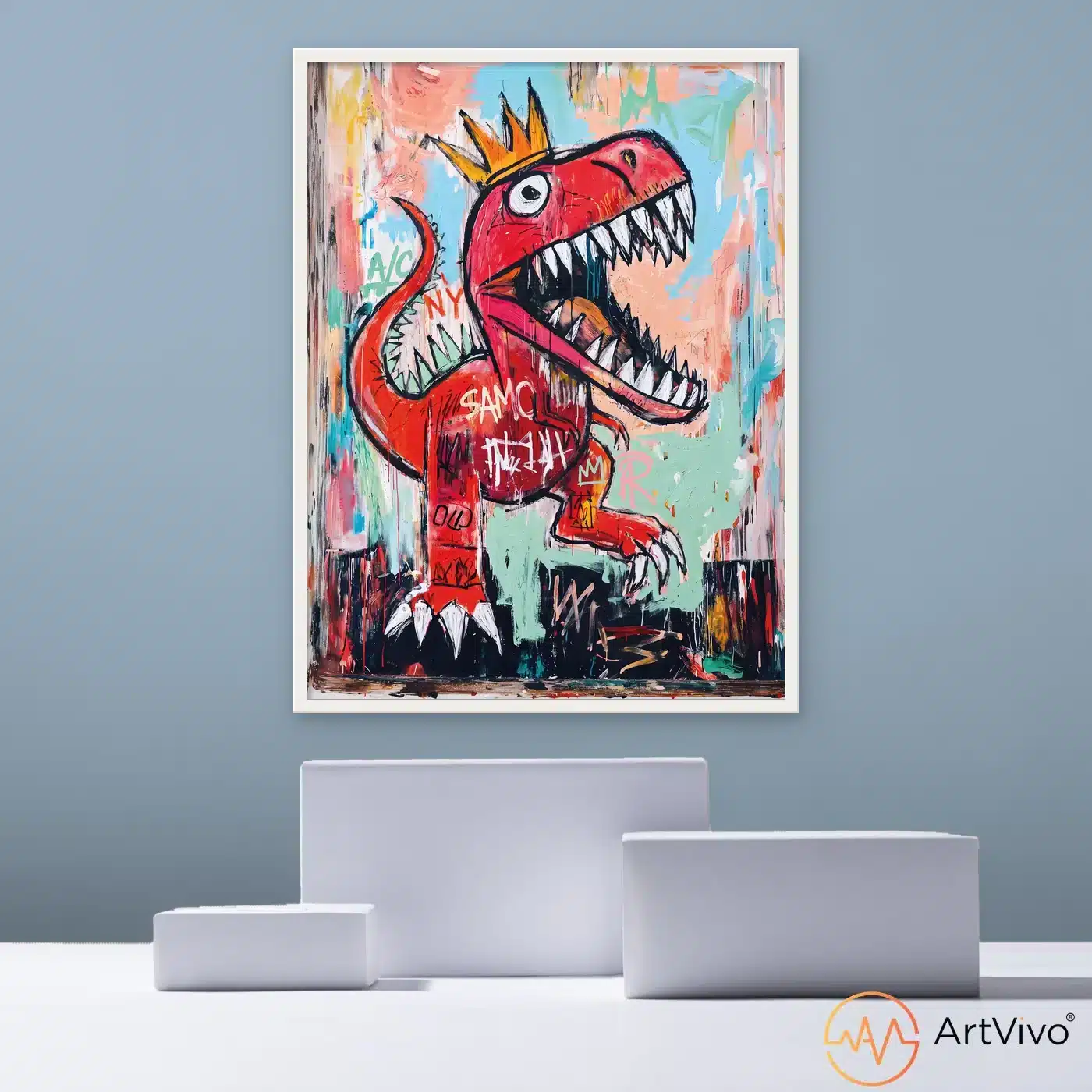 Cuadro de dinosaurio Street Rex ArtVivo