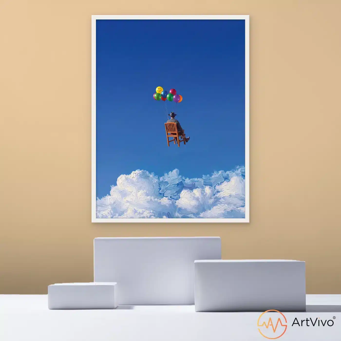 Cuadro surrealista de globos Surreal UP ArtVivo