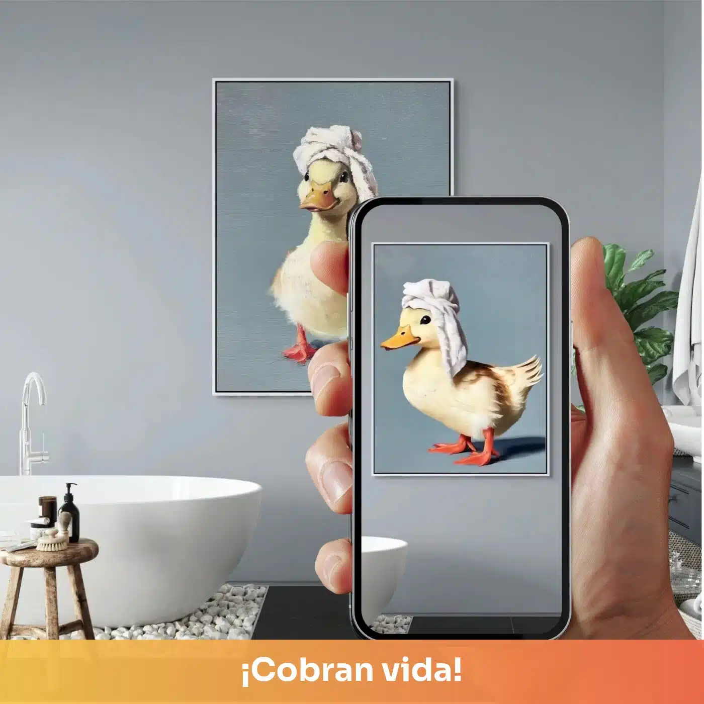 Día de SPA: cuadro decorativo animado, la imagen cobra vida en tu celular con ArtVivo