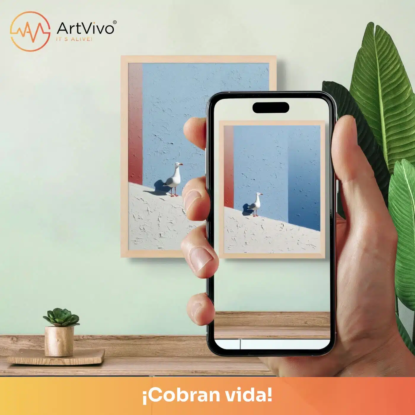 El Vigía: cuadro decorativo animado, la imagen cobra vida en tu celular con ArtVivo