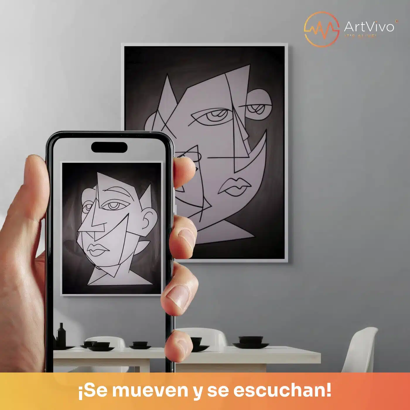 Mil Miradas: cuadro decorativo animado, la imagen cobra vida en tu celular con ArtVivo