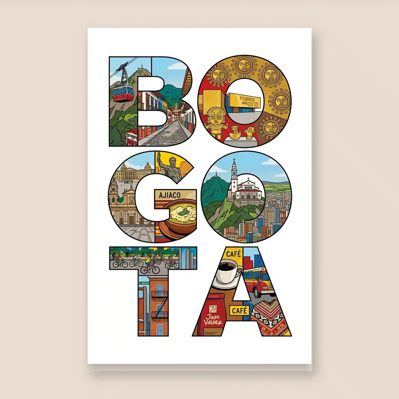 Postal animada Bogotá de ArtVivo