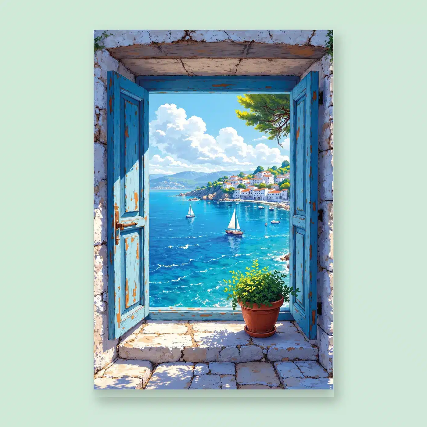 Postal animada Mediterráneo de ArtVivo