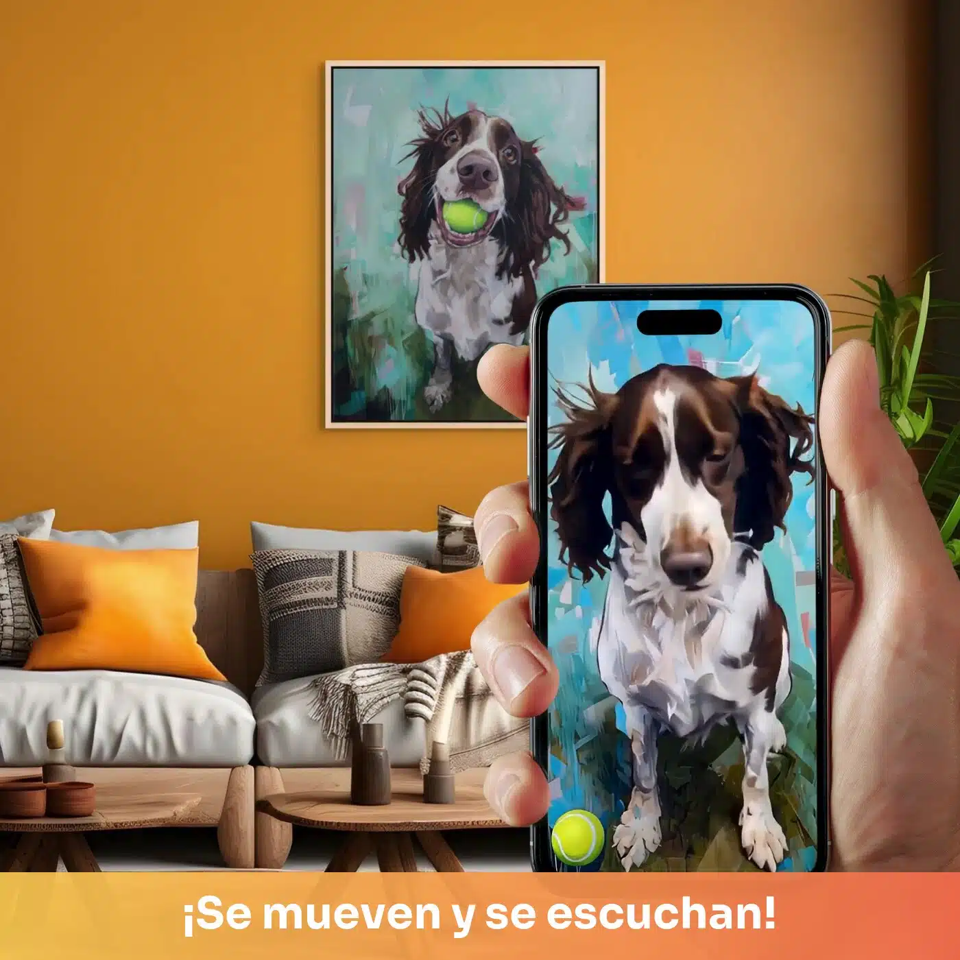 Pura Alegría: cuadro decorativo animado, la imagen cobra vida en tu celular con ArtVivo