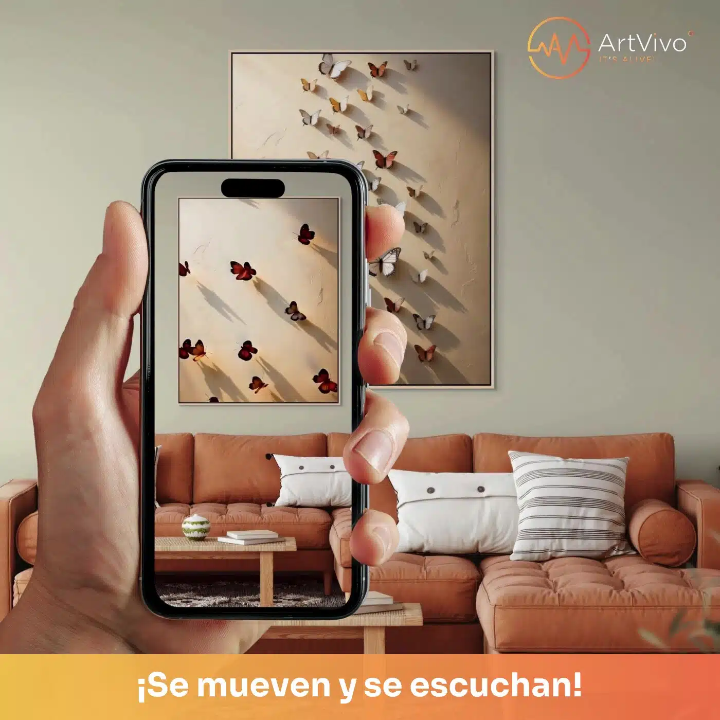 Vuelo Libre: cuadro decorativo animado, la imagen cobra vida en tu celular con ArtVivo